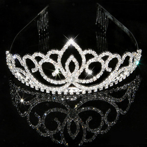 4pcs Princess Tiara Fairy Wands Set for Women Kids Birthday Party Dress Kits