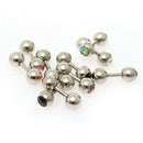 10 MIX Rhinestone Crystal 316L Steel Tragus Ear Studs Barbell Bar Ring