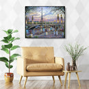 Painting By Numbers Kit DIY Plant Tower Hand Painted Canvas Oil Art Picture A