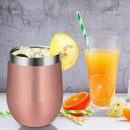 12Oz Stainless Steel Insulated Wine Glass Double Wall Coffee Mug Insulated
