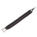 New Black ParaCord Rope Outdoor Survival Bracelet Camping Steel Shackle Buc
