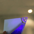 LED Pyramid 7 Colour Changing Digital Clock with Date Alarm & Temperature