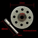 10Pc 30Mm Diamond Cutting Disc For  Rotary Tools Accessories With Mandrel 3 V1R3