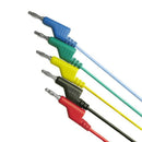 P1036 5Pcs/Set 4Mm Banana Plug To Alligator Clip Multimeter Test Cable Wire