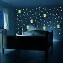 3pcs/set Luminous Rabbit Carrot Wall Stickers Waterproof Room Decor Decals