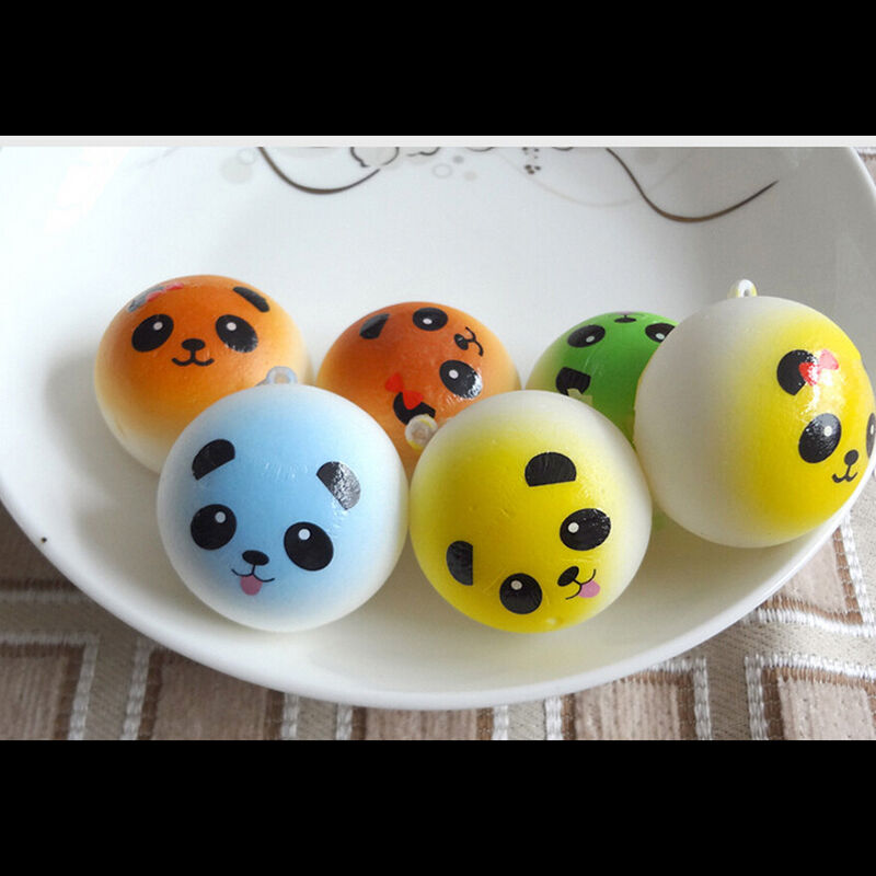 Soft  Bread Random Medium  Panda Cake Bun Phone Strap  Z