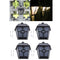 4 Pcs Solar Powered Outdoor Garden Fence Wall Light LED Outdoor Garden Lamp