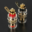 12 Pcs Copper Crystal Post Binding Post For Speaker Amplifier 4mm Banana Pl P1P4