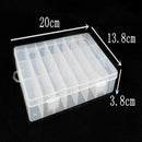 24 Slots Transparent Plastic Fishing Lure Box Fishing Tackle Storage Box