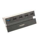 5 Port USB 3.0 Expansion Hub Charger Adapter Splitter for Playstation 4 PS4