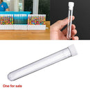 20pcs 12ml Clear Plastic Vials Lab Test Tubes with Caps Stoppers White 15x100mm