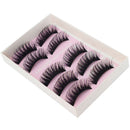 5Pairs False Eyelashes Natural Black Eye Lashes Extension Pro Makeup Long Curl
