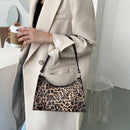 Animal Pattern Women Handbag Street PU Shoulder Underarm Tote Bag (Leopard)