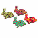 Rabbit Shape 2 Holes Wooden Buttons Pack of 50pcs