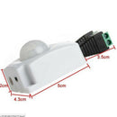 Auto DC 12V-24V 10A Infrared PIR Motion Sensor Switch For LED Light + Connectors