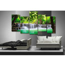 5pcs Art Paintings Canvas Print Wall Unframed Pictures Waterfall 30*60/80cm