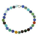 Millefiori Glass Lampwork Coin Beads Necklace HOT TRENDY