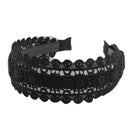 Gothic Lace Headband Embroidery Flower Hair Hoop Cloth Hollow Boho Girls