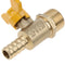 1/2" Male Hose Barb Brass Ball Valve Shut Off for Gas Water, Anti-rust,  Easy to