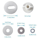 Toilet Seat Screws Nuts & Bolts Metal, Toilet Seat Hinges Screws Fixings Ex