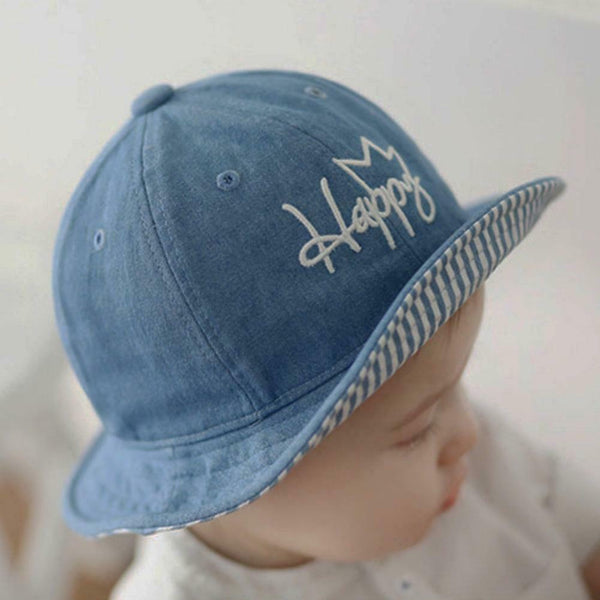 New Fisherman Cowboy Hat Infant Baby Caps Cartoon English Alphabet Sun Hat #gib