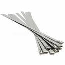 10X Stainless Steel Marine Grade Metal Cable Ties Zip Exhaust Wrap Straps F4R3