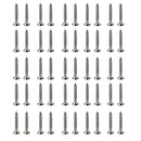 50 Pack Nickel Guitar Bridge Screws Tremolo Bridge Mounting Screws 3.5x25mm
