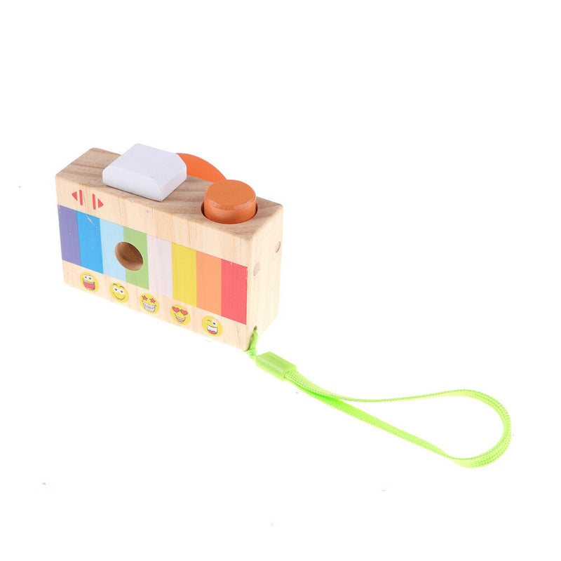 Kids Wooden Toys Camera Kaleidoscope Educational Magic Kaleidoscope Children -OZ
