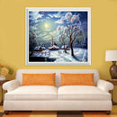Full Drill Snow Scene 5D Diamond DIY Painting Craft Home Decor