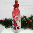 3Pcs Christmas Wine Bottle Dress Wine Bottle Cover Wine Coat Old Man Snowma
