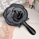 Rose Flower Makeup Cosmetic Mirror Compact Handheld Mirror with Handle Well XVZ