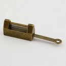Retro Chinese Padlock Zinc Alloy Jewelry Box Lock With Key Collection