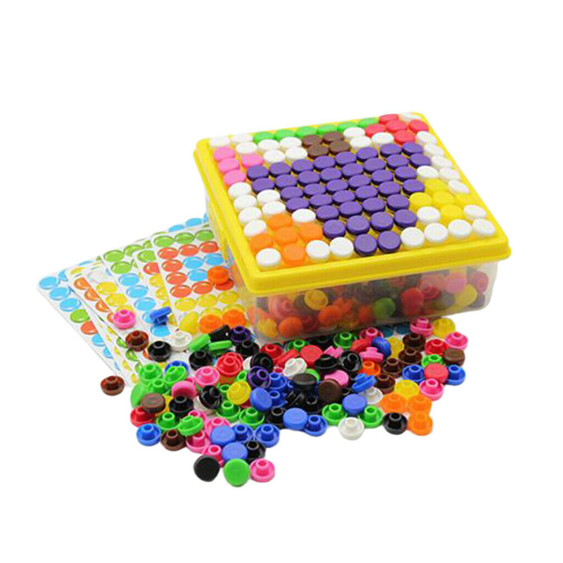 500 PCS Mosaic Jigsaw Puzzle Educational Building Blocks Kids Learning Toys