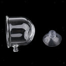 Set of 2, Aquarium Fish Tank Feeding Glass Cup Aquatic Plant Crystal Holder