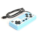 Pocket Handheld Game Console Gamepad 500 Video Games Player Gift (Blue) A