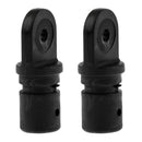 2Pcs Nylon Marine Boat Insert Inside Eye End Cap Fitting Access Parts Black
