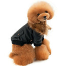 Pet Cat Dog Warm Clothes Winter Coat Dog Cat Pet Jacket Costume Black M