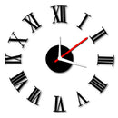 Luxury Rome Vogue DIY Self Adhesive Interior Wall Creative Decoration Clock