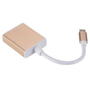Video Cable Type-C To Vga Adapter Dock Hub Usb C 3.1 To Vga 1080P Hd Conver