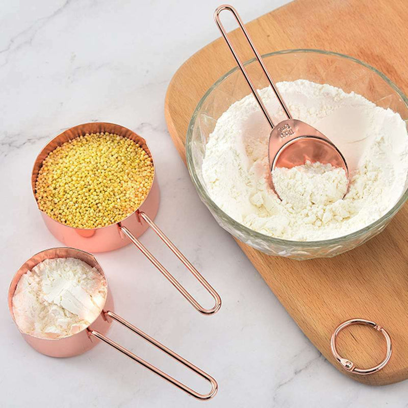 8x Measuring Spoons Stainless Steel Kitchen Utensil Cooking Baking Tool Teaspoon