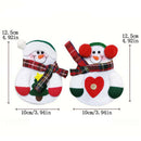 8pcs Christmas Decorations Snowman Kitchen Tableware Holder bag Xmas ornameSEAU