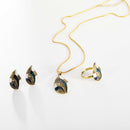 Women'S Fashion Retro 3 Pcs/Set Bride Wedding Luxury Crystal Necklace/EarrinS8E7
