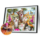 Six Cats DIY Full Drill Diamond Painting Mosaic Kits Picture Home Decor
