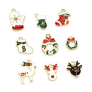 26Pcs/Set Enamel Mixed Style Christmas Series Charms Pendant DIY Jewelry Mak Gw