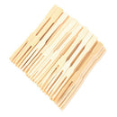 5X(100Pcs Bamboo Fruit Cocktail Forks Party Finger Food Wedding BBQ Buffet O4A5)