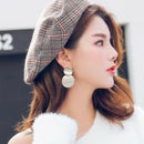 Geometric Circle Metal Drop Earrings For Women Fashion Round Dangle Earring T5C5