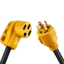 4 Prong Locking Electrical 30Amp To 50Amp Male Plug To Female Rv Camper Pow