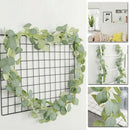 Artificial Eucalyptus Garland Faux Silk Vine Handmade Leaves Greenery 1.8M/ X9H4