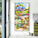 5D DIY Full Round Drill Diamond Painting Village Garden Cross Stitch Craft