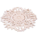 Lots Wood Carved Long Onlay Applique Unpainted Flower Walls Cabinets Door D G2P3